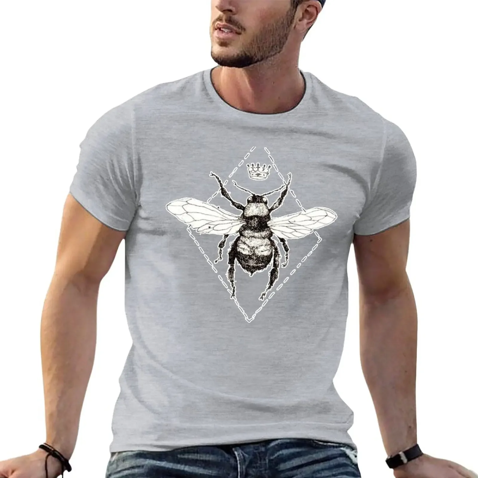 Queen Bee T-Shirt customizeds graphics kawaii clothes t shirt for men