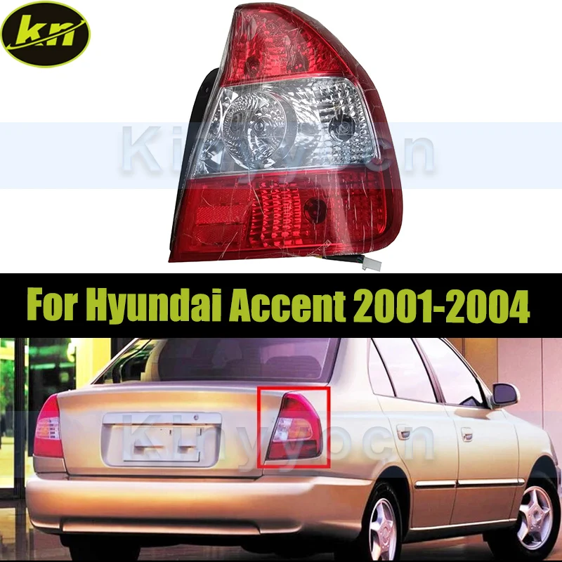 

Задний бампер для Hyundai Accent 2001 2002 2003 2004, задний фонарь, сигнальная лампа, предупреждающий стоп-сигнал