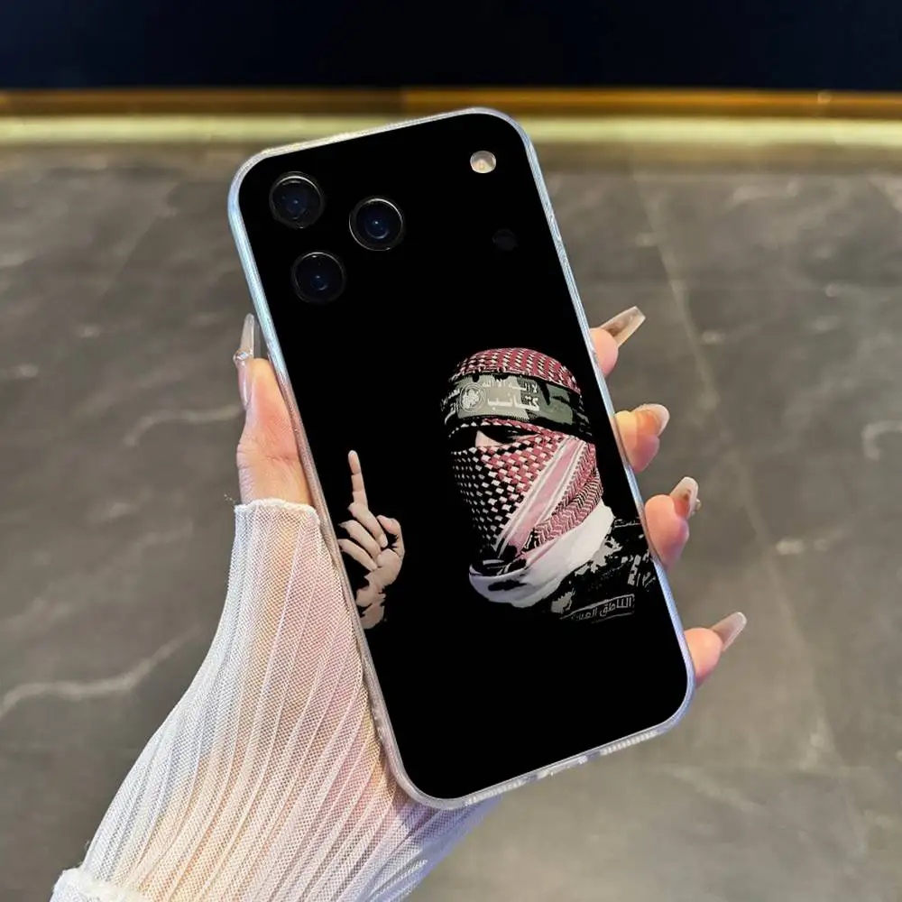 A-Abu O-Obaida Phone Case For iPhone 17,16,15,14,13,12,11 Pro,Max,Plus,X,XS,XR,SE4,E Mini Transparent Soft Cover