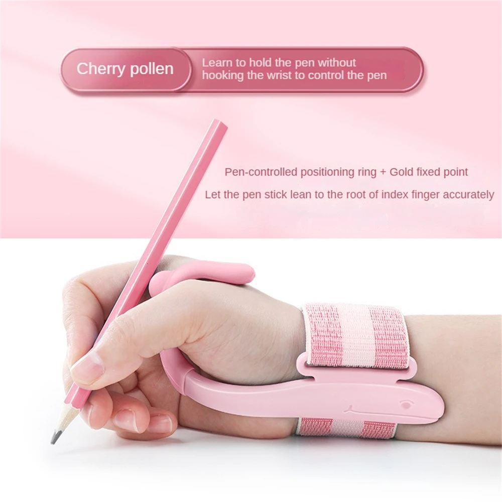 Wrist Brace Durable Comfortable To Use Abs+nylon Material Ergonomic Pen Grip Aid Pencil Holder Writing Corrector Non-slip