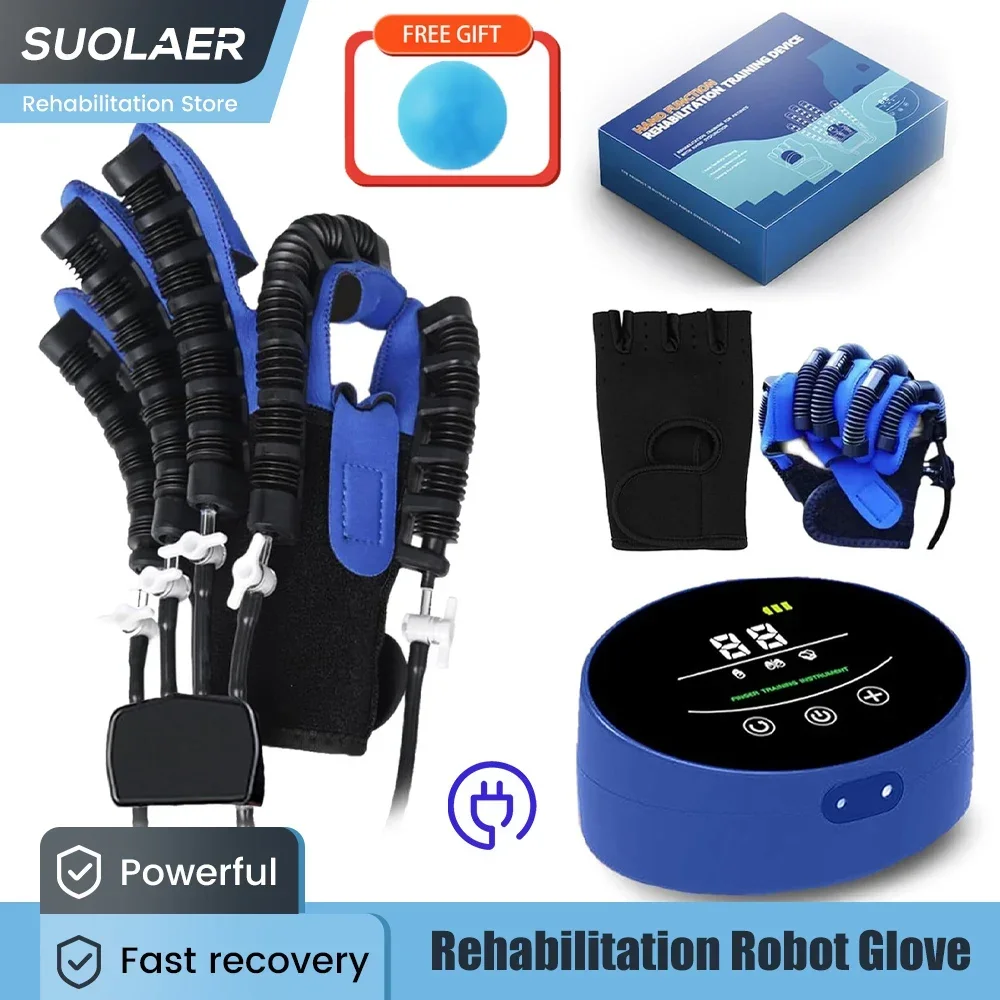 

Finger Rehabilitation Robot Gloves Anti Spasticity Rehabilitation Auxiliary Training Hand Gloves for Stroke Hemiplegia Patient