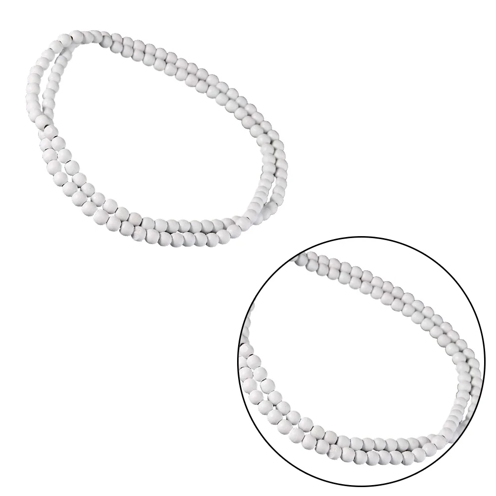 

2pcs Wooden Hanging Hiphop Chain Round Beads Necklace Neck Pendant Durable Daily Wear Party Prom Beach Gift Simple Beads Shape