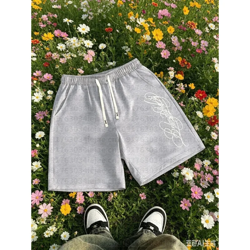 Y2K Harajuku Street Fashion Loose High Waist Shorts for Men and Women Loose Sports Slow Running Summer Leisure Basketball