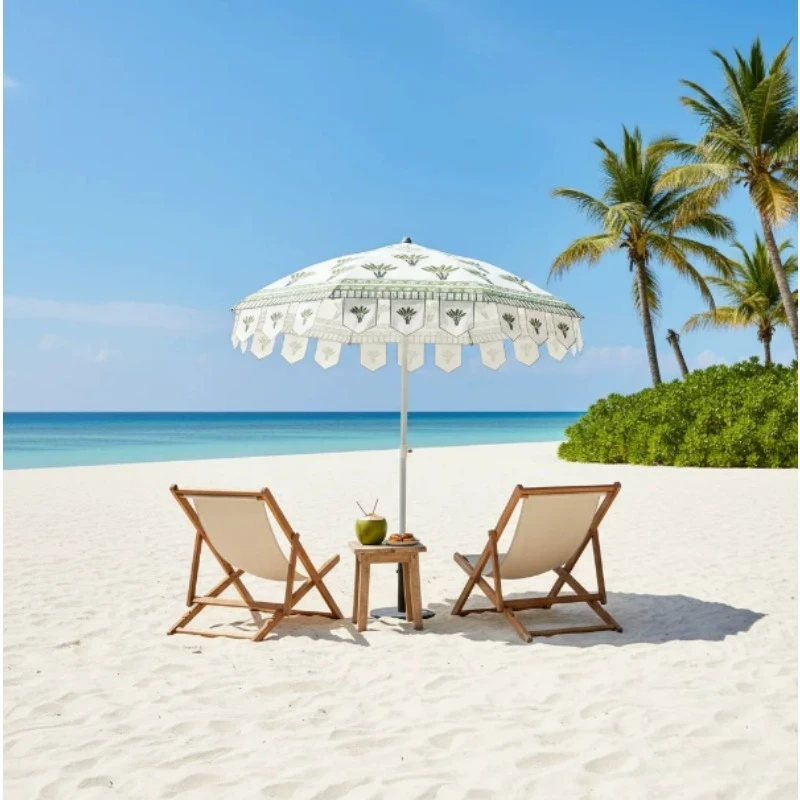 Outdoor Patio Sun Umbrella UV50+ Waterproof Windproof Garden Shade Canopy for Yard Poolside Cafe Rainy Day Use
