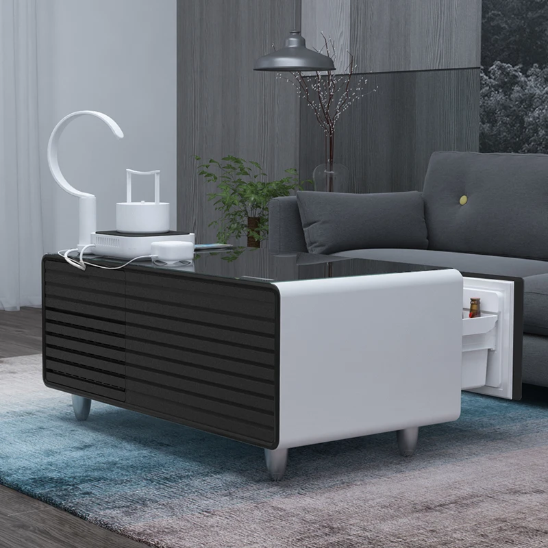 Smart coffee table, refrigerator drawer, refrigerator 90L, wireless charging, coffee table, home living room furniture