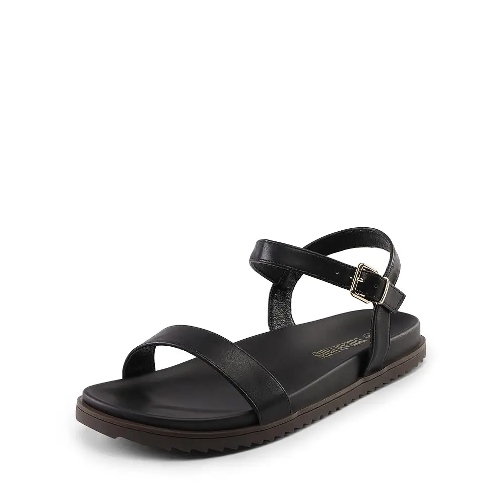 

Women's Open Toe Flat Sandals Cute One Band Comfort Arch Support Sandals