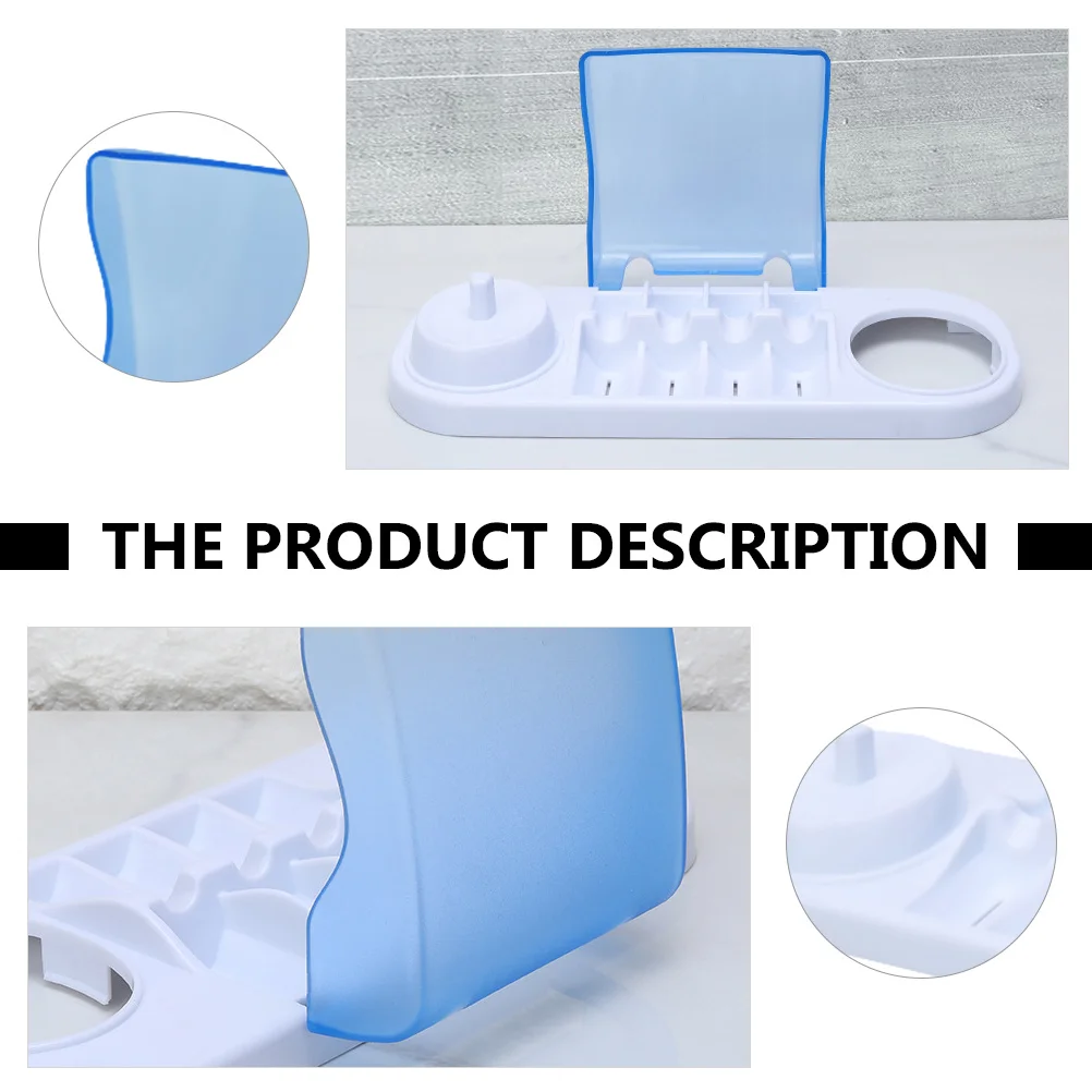 

1Pcs Rotating Electric Toothbrush Holder Stand Brush Head Storage Box Bathroom Counter Charging Station Compatible for Most
