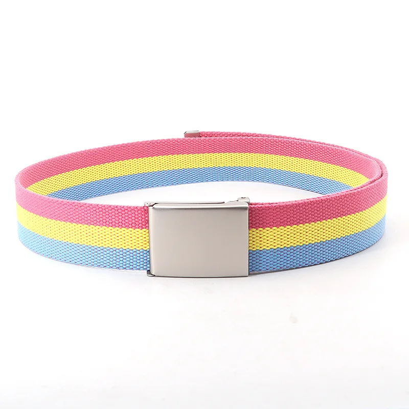 Striped Canvas Belt – Unisex