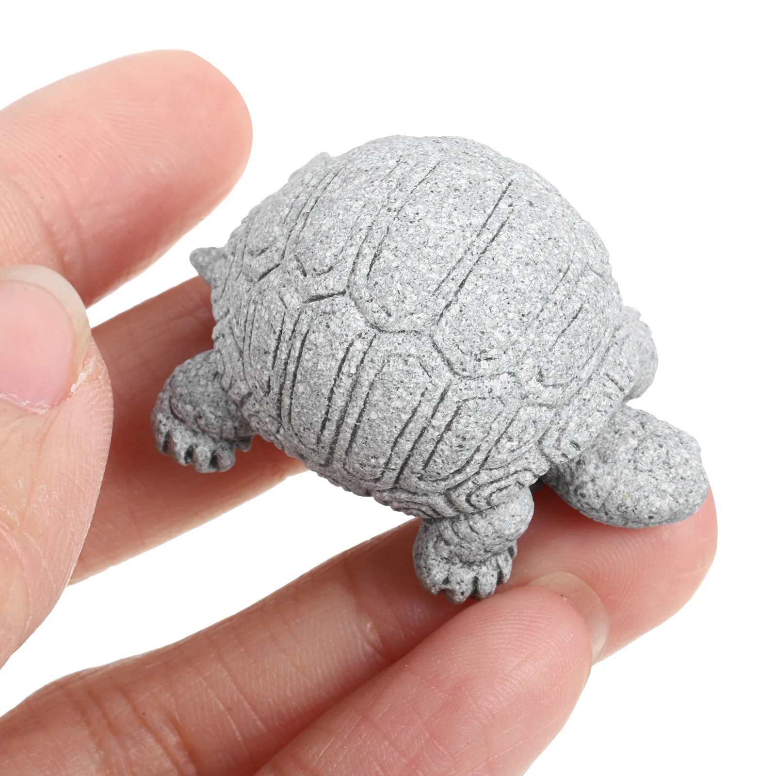 

Mini Sandstone Turtle Statue Micro Landscape Durable Garden Ornament Home Desk Decoration Miniature Turtle Statue