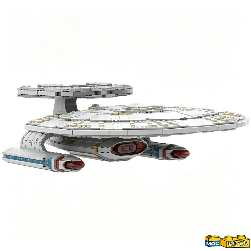 808 Parts New Galaxy Exploration Warship Sci-Fi Space Vessel Blocks Model Boys DIY Assembly Creative Educational Learning Gifts
