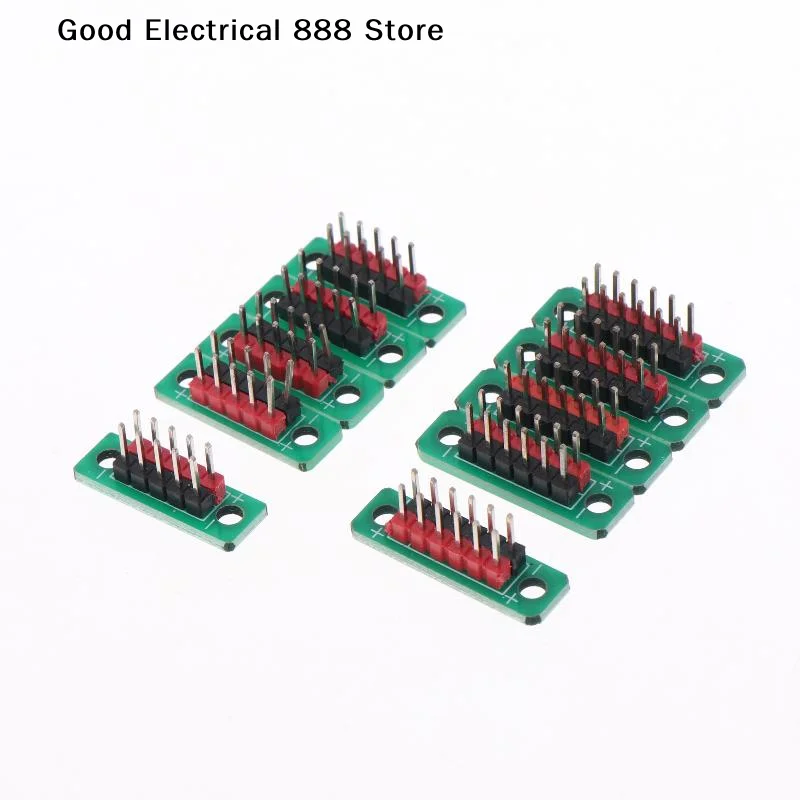 【G】1/5Pcs Terminal Block Pin Header Socket Pitch 2.54mm 2-Row 5P / 6P Pin Distribution Board / Wire Transfer Board