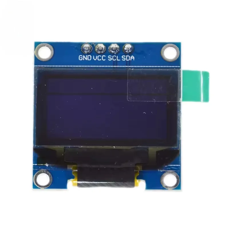 0.96 inch OLED IIC Serial White Display Module 128X64 I2C SSD1306 12864 LCD Screen Board GND VCC SCL SDA 0.96" for Arduino Black