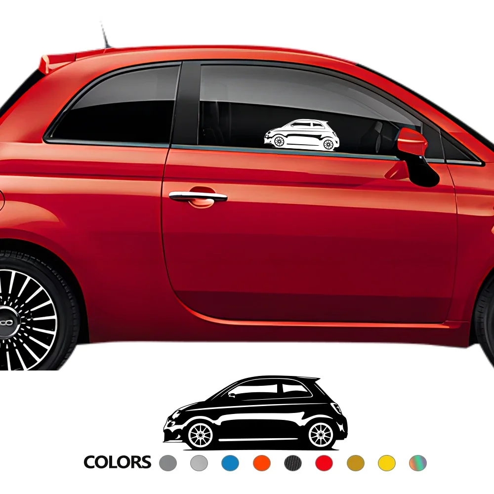 Auto Styling PVC Aufkleber Für Fiat 500 595 Panda Abarth Grafiken Kunstwerk Fahrzeug Modell Vinyl Aufkleber Auto Tuning Dekor Zubehör