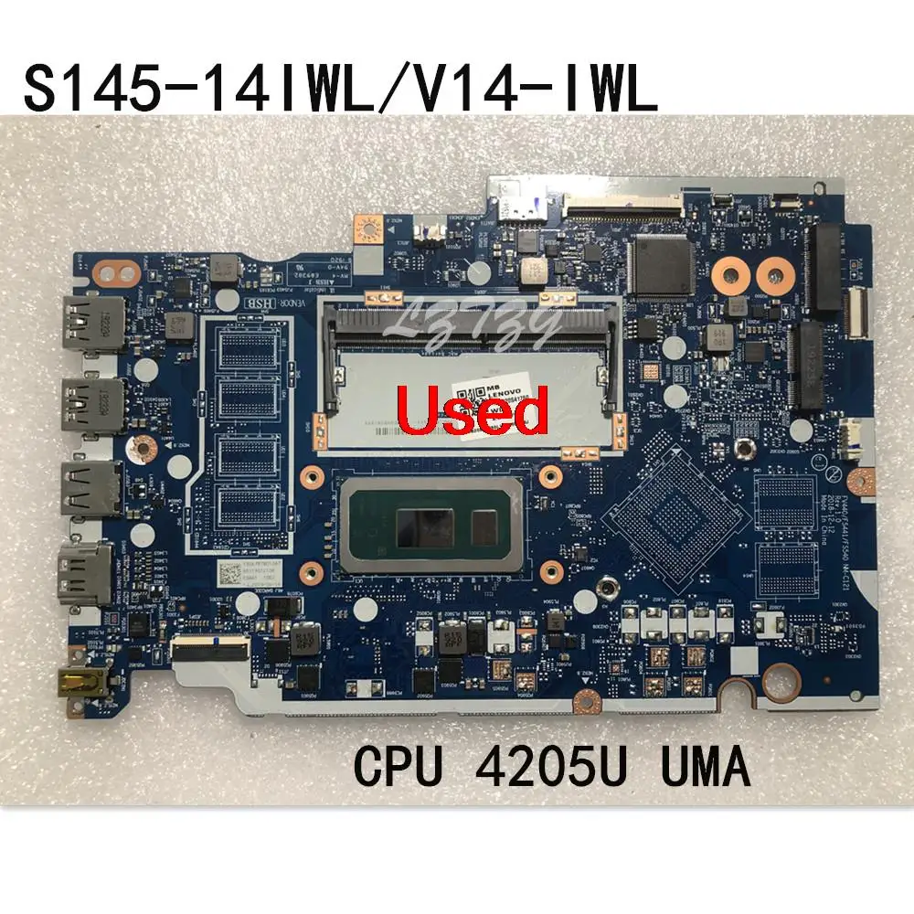 

Used For Lenovo Ideapad S145-14IWL/V14-IWL Laptop Motherboard mainboard With CPU 4205U UMA FRU 5B20S41760