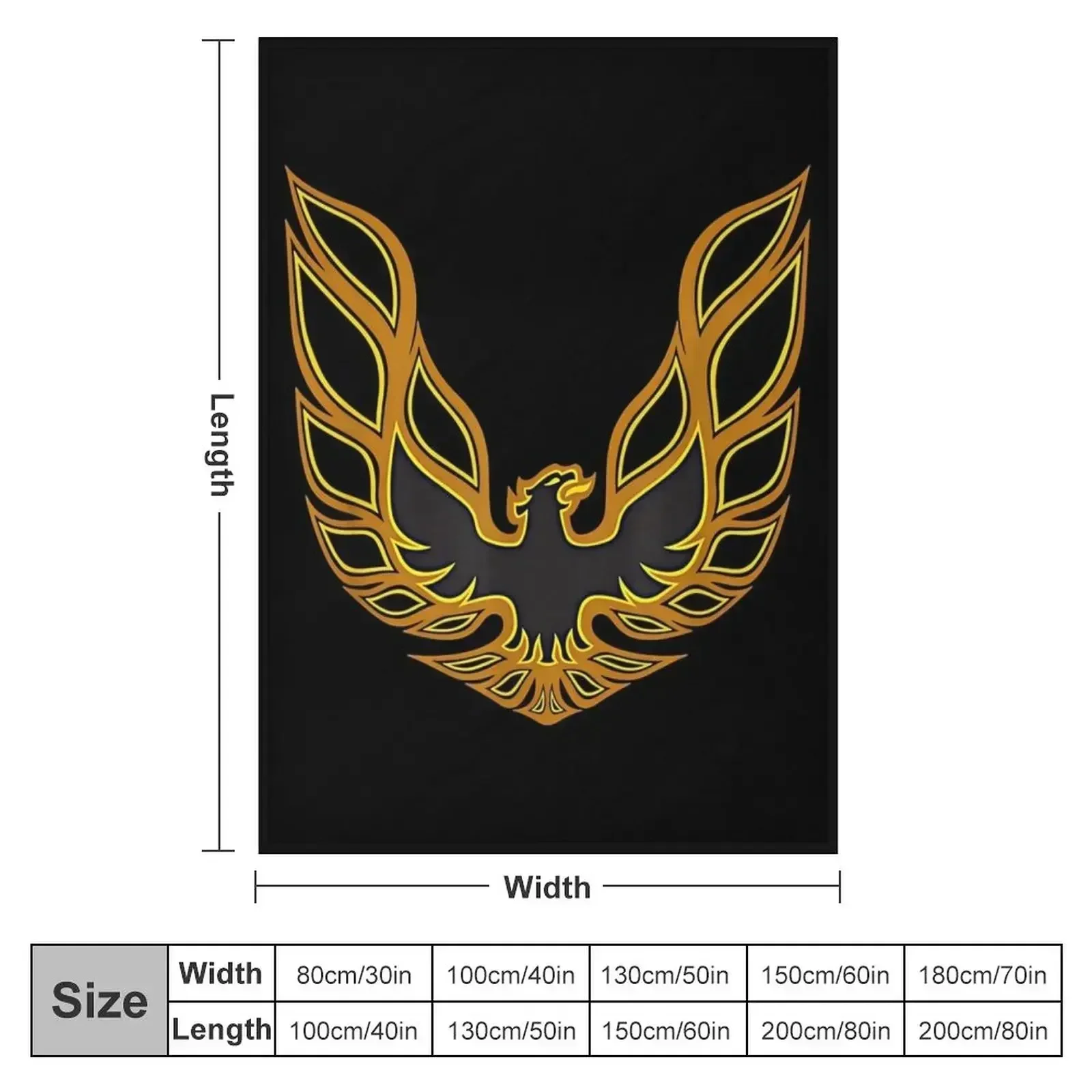 New Vintage Firebird Trans-Am Logo Classic Throw Blanket couch cozy soft plush fuzzy picnic outdoor blanket
