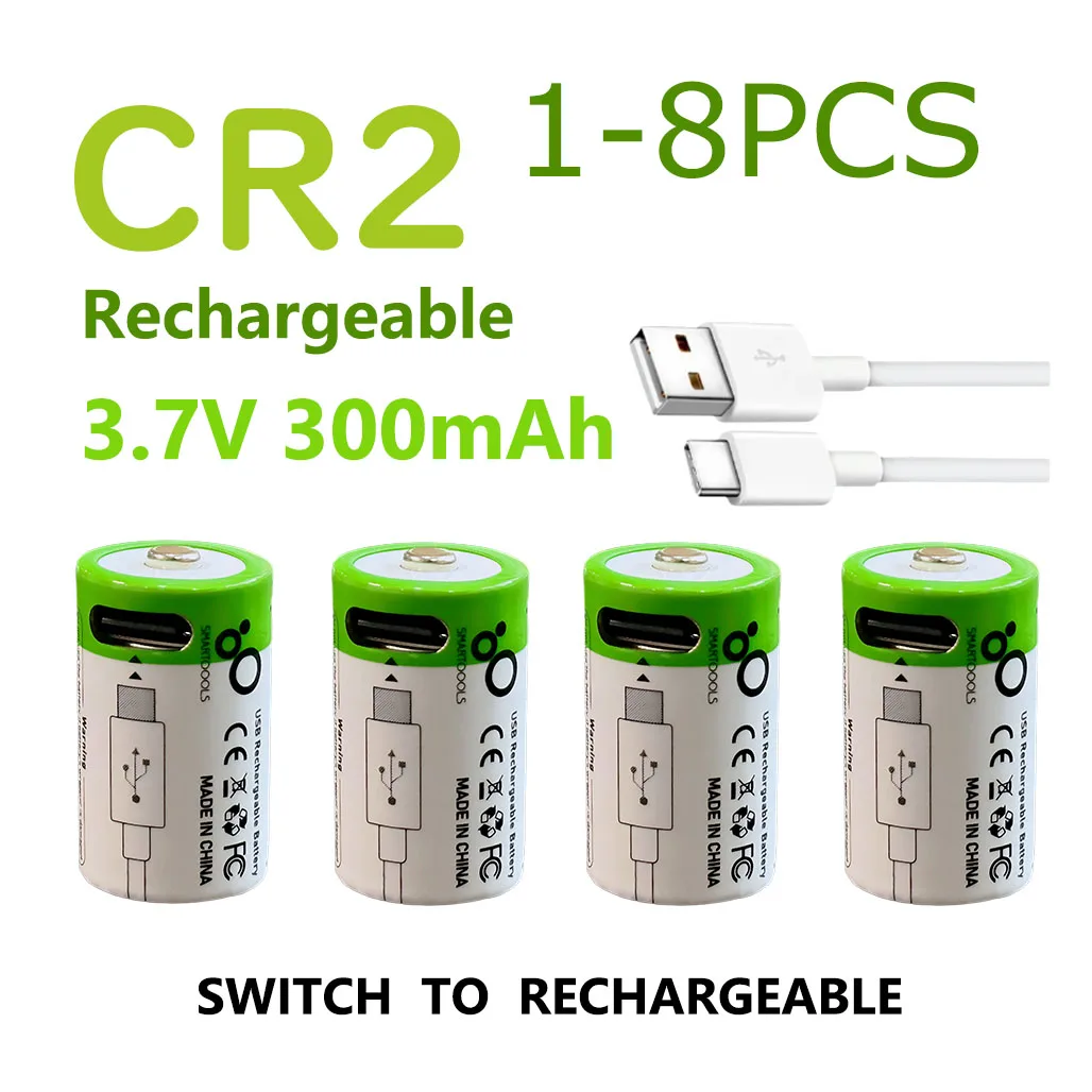 

3.7V CR2 USB rechargeable lithium battery rangefinder camera Sp-1 printer brake lock free C-type cable with powerful functions