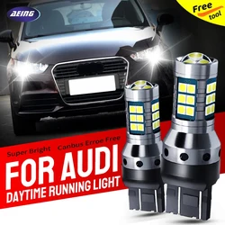 2pcs T20 7440 W21W 7505 LED Daytime Running Light Blubs DRL Canbus Error Free For Audi A1 8X 2010-2014 Q3 8U 2011-2018
