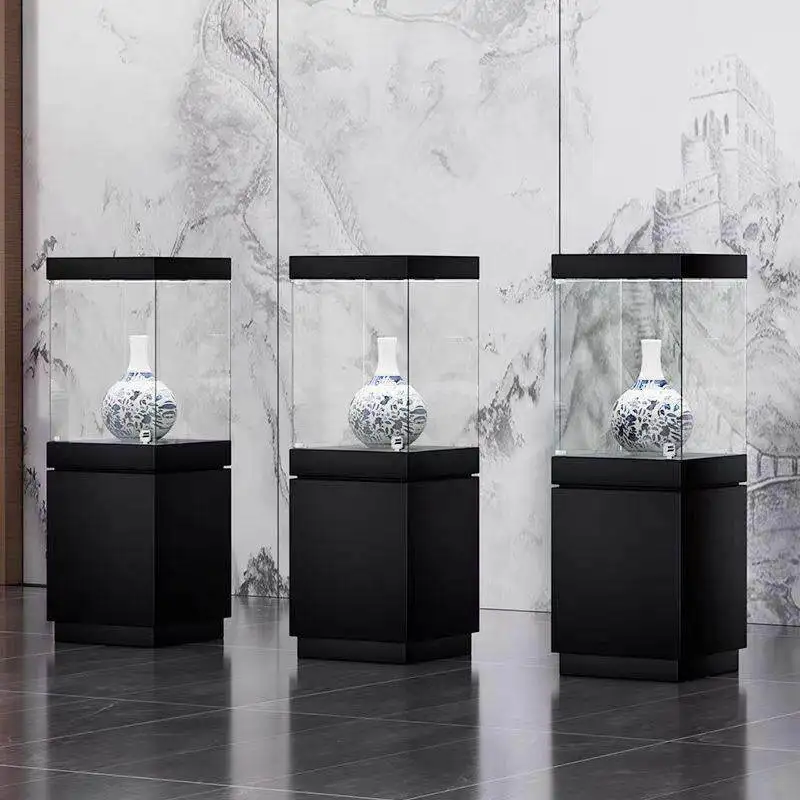 Jewelry Cabinet Display Cabinet Boutique Museum Cultural Relics Glass Showcase Jewelry Jade Ceramic Products Exhibition Counter