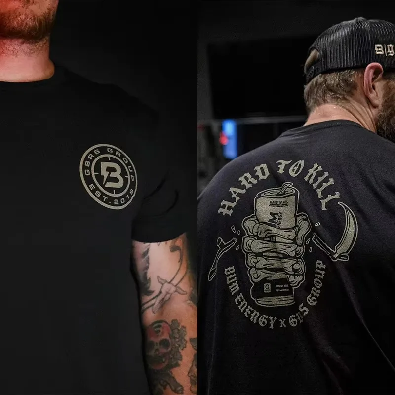 2026 Vintage Skeleton Hand Weapon Graphic T Shirt Unisex Cotton Short Sleeve Tactical Retro Casual Tees