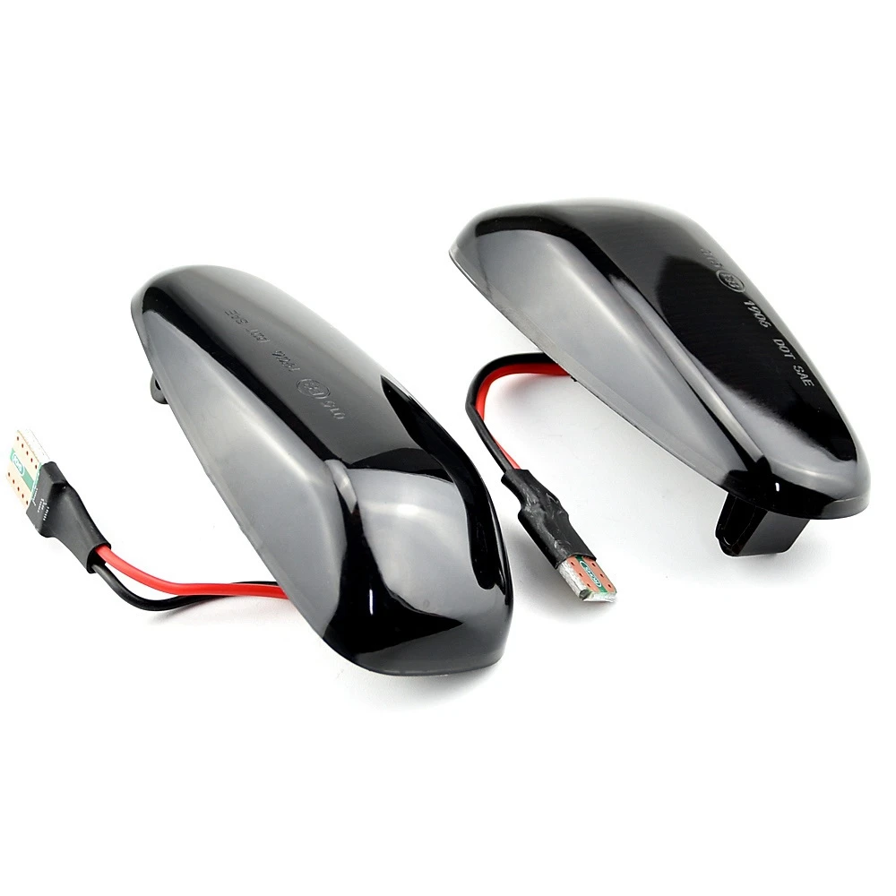 مصباح إشارة جانبية ديناميكية ليد للسيارة ، ضوء أسود ، مصباح تشغيل لمرسيدس بنز W210 ، W202 ، W208 ، R170 ، فيتو W638