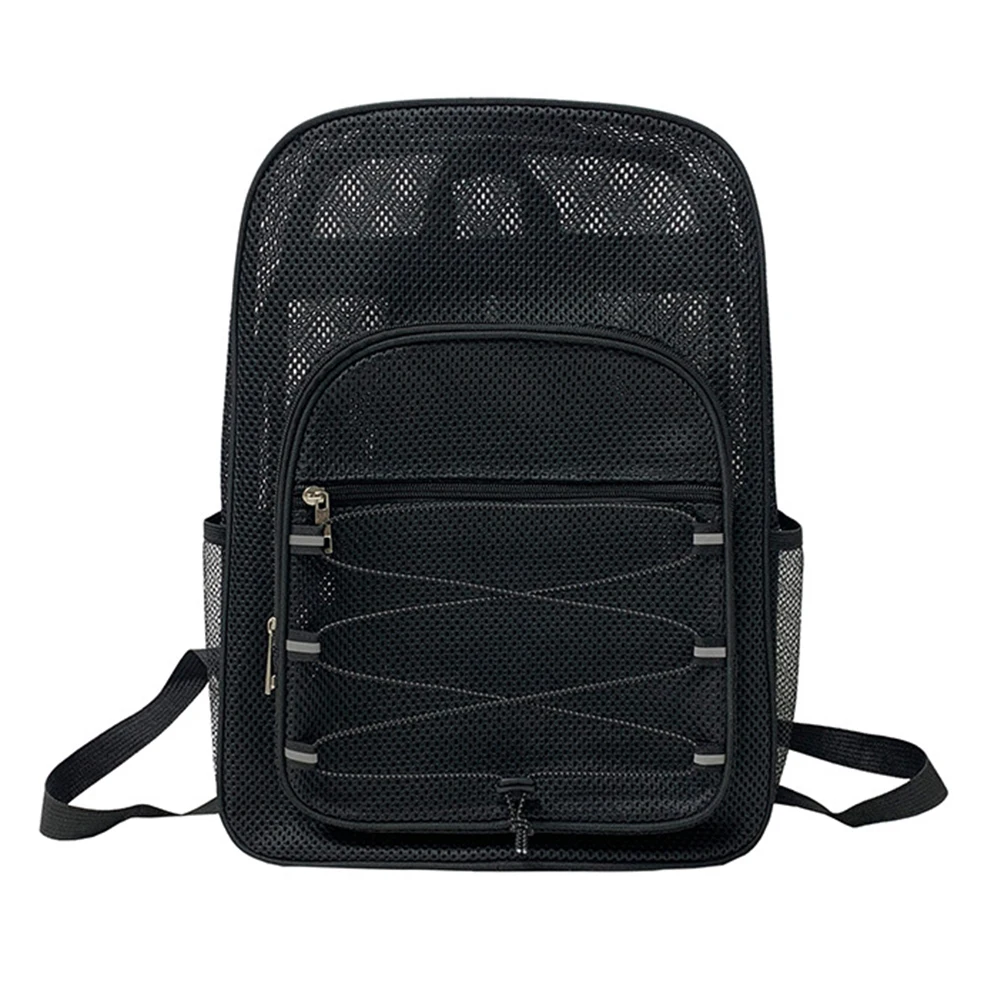 Mesh College Student Backpack Comfortable Shoulder Strap Portable Gym Bags Multifunctional Wear-resistant for Commuting Swimming