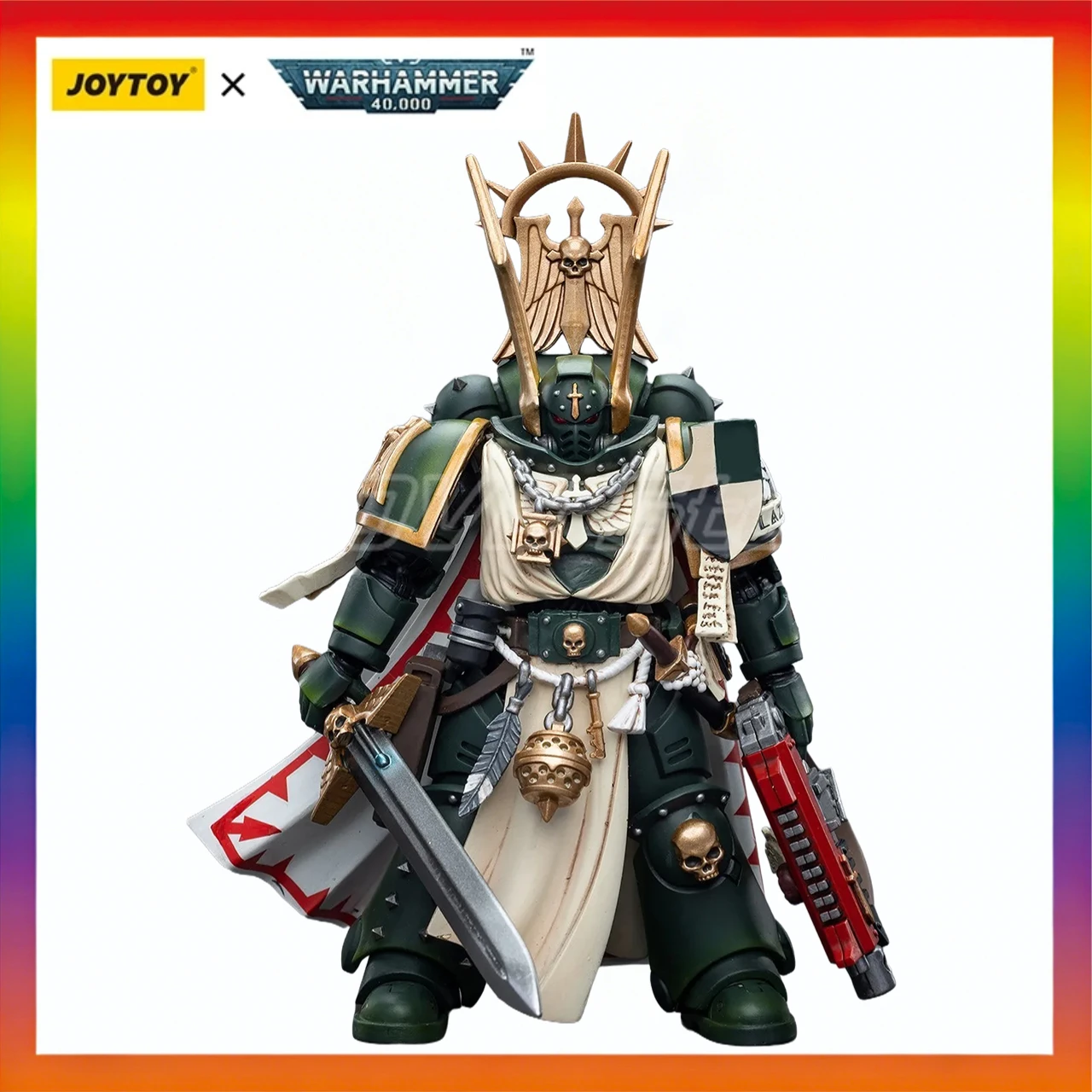 

In Stock Original JOYTOY Warhammer 40K Dark Angels Master Lazarus 1/18 Action Figure Model Toys Gift