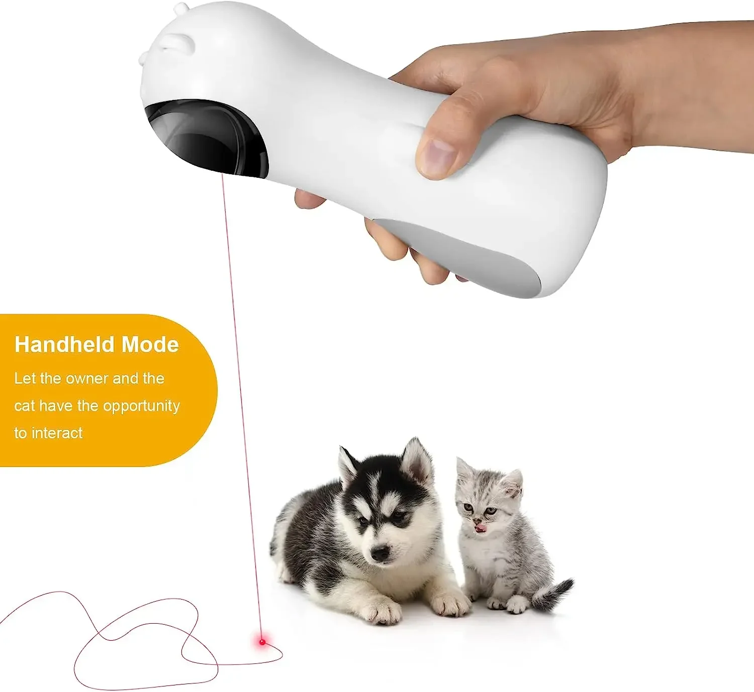 Automatic Cat Toys Interactive Smart Teasing Pet LED Laser Indoor Cat Laser Toy Accessories Handheld Electronic Cat Toy For Dog