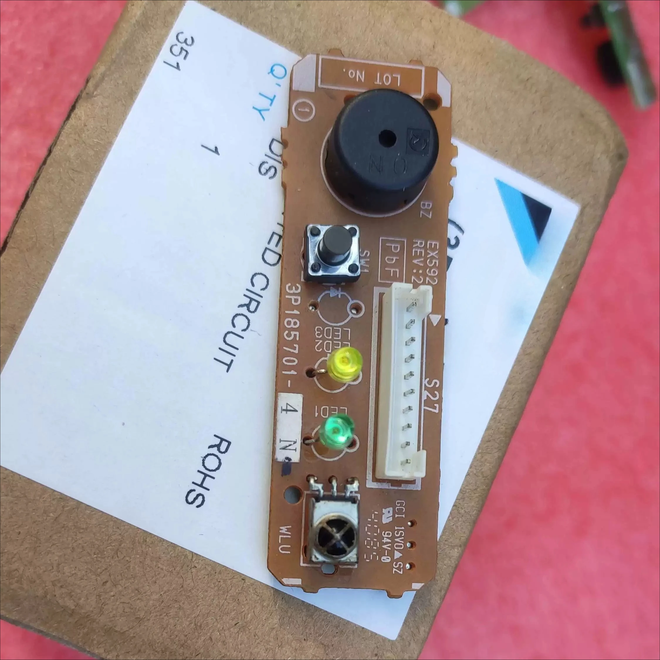 Air Conditioner Receiving Plate Button Temperature Sensor 3P185701-4 KFR-26G/BP FTXS326SCDW