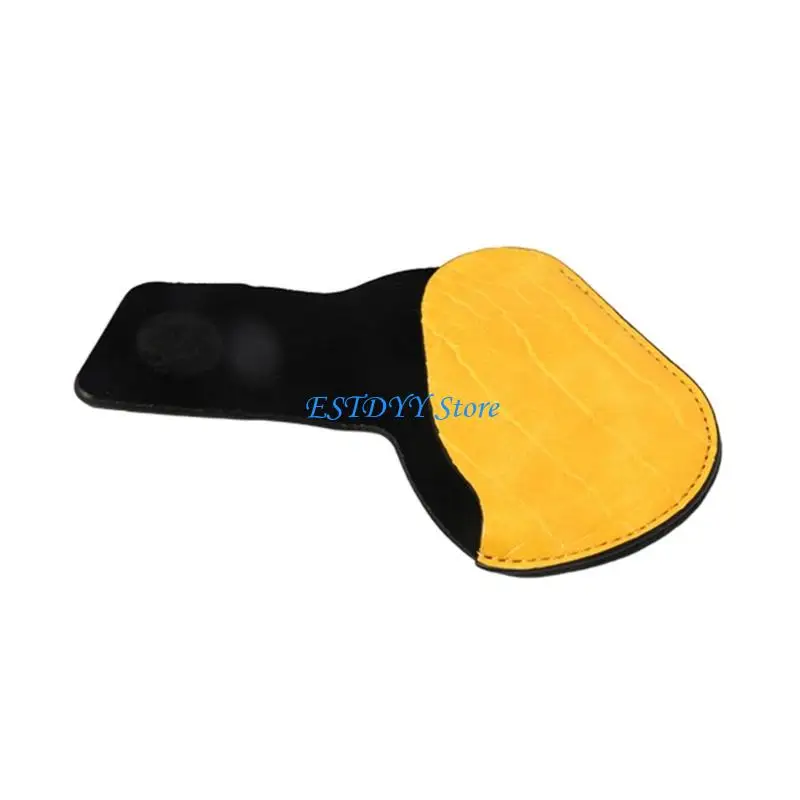 

G6DE PU Leather Iron Wedges Golf Club Head Cover Yellow Golf Iron Headcover Protective Cover to Protect Your Golf Club