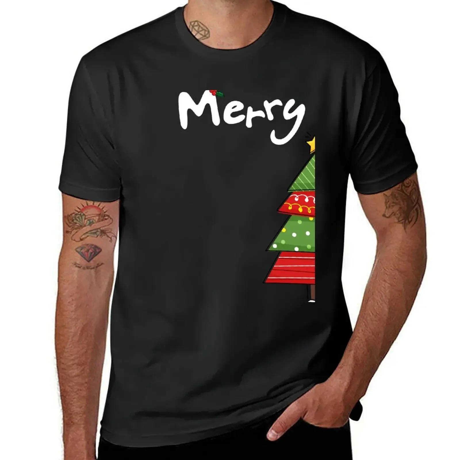 

Merry Christmas Funny Couples Matching T-Shirt plus size clothes for a boy men graphic t shirts