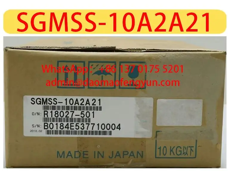 Original Genuine，SGMSS-10A2A21 Brand New Servo Motor，SGMSS 10A2A21，Fast shipping