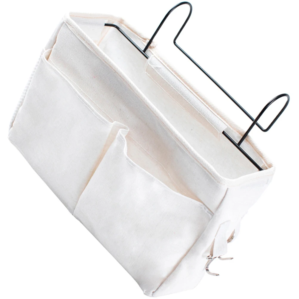 

Cell Phone Storage Bag Large Capacity Cotton Linen Hanging Bedside Dormitory Practical Storage Bag Organize Phone Books