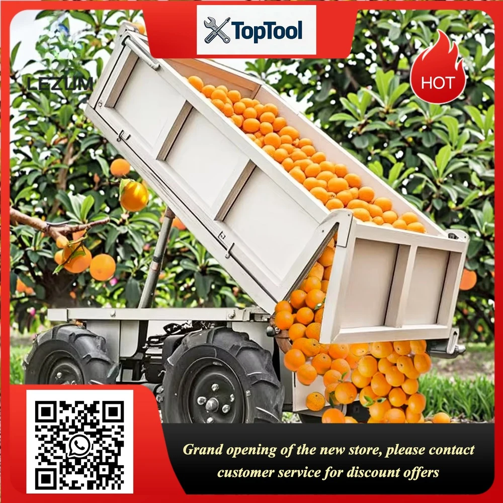 D600 Electric  4x4 Remote Control Transport Vehicle Mini Cargo Dumper Trailer for Farm Orchard All Terrain - Factory Direct