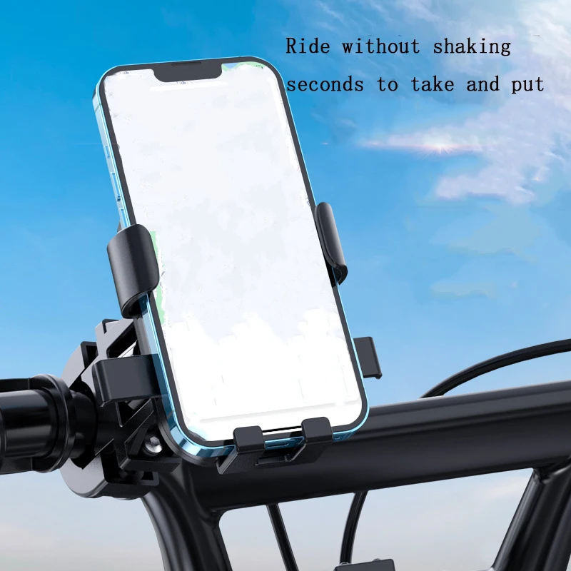 Bike Phone Holder Motorcycle Handlebar Mobilephone Support Plastic Alloy 360 Rotation MTB Road Bicycle Mount Accessories image 3