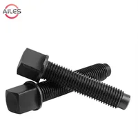 10,9 Grado 45 # Tornillos de cabeza cuadrada de acero M8 M10 M12 M14 M16, tornillos portaherramientas de torno