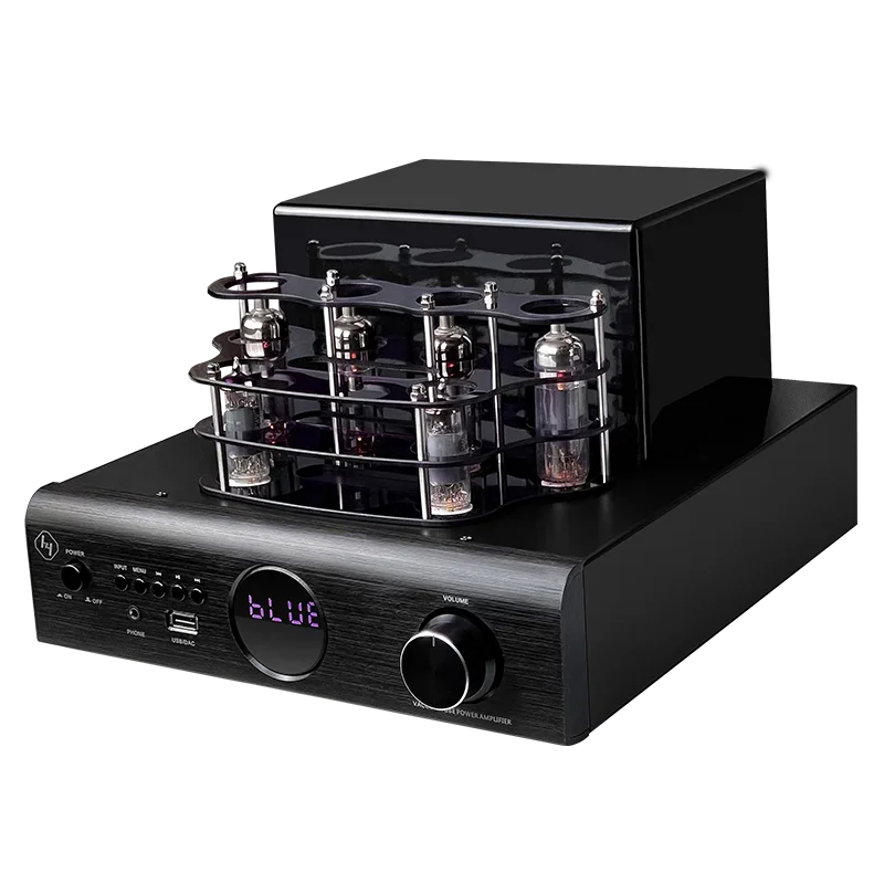 Stereo HIFI Hybrid Integrated 200W Audio Vacuum Tube Amplifier with Remote Control