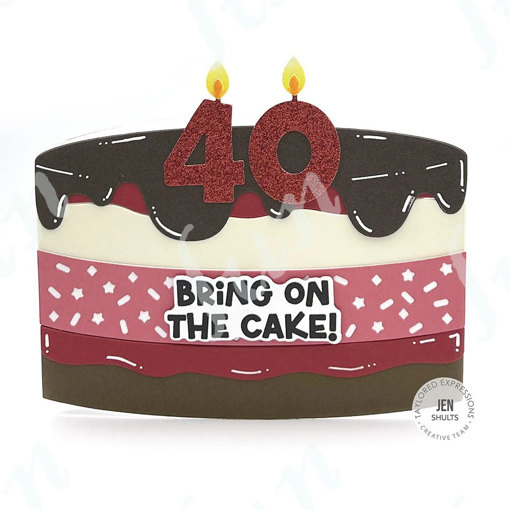 New Metal Dies 2024 Sixteen Candles Die Set Fantastic Birthday Sentiments Stamps and Layered Stencils Set DIY Making Scrapbook