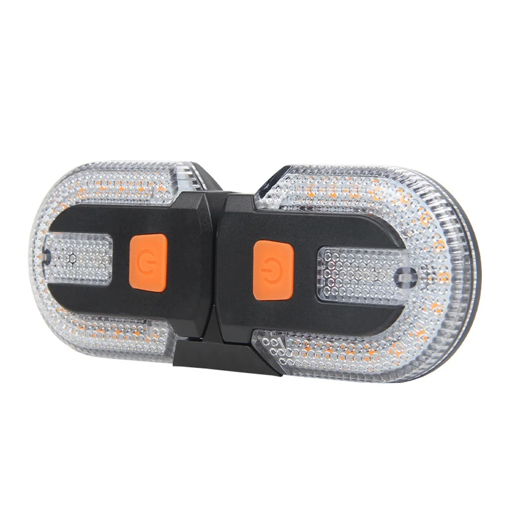 مصباح إشارة الانعطاف اللاسلكي عن بعد للدراجة قابل لإعادة الشحن عبر USB مع تصميم قابل للفصل IPX5 مقاوم للماء لركوب الليل الآمن