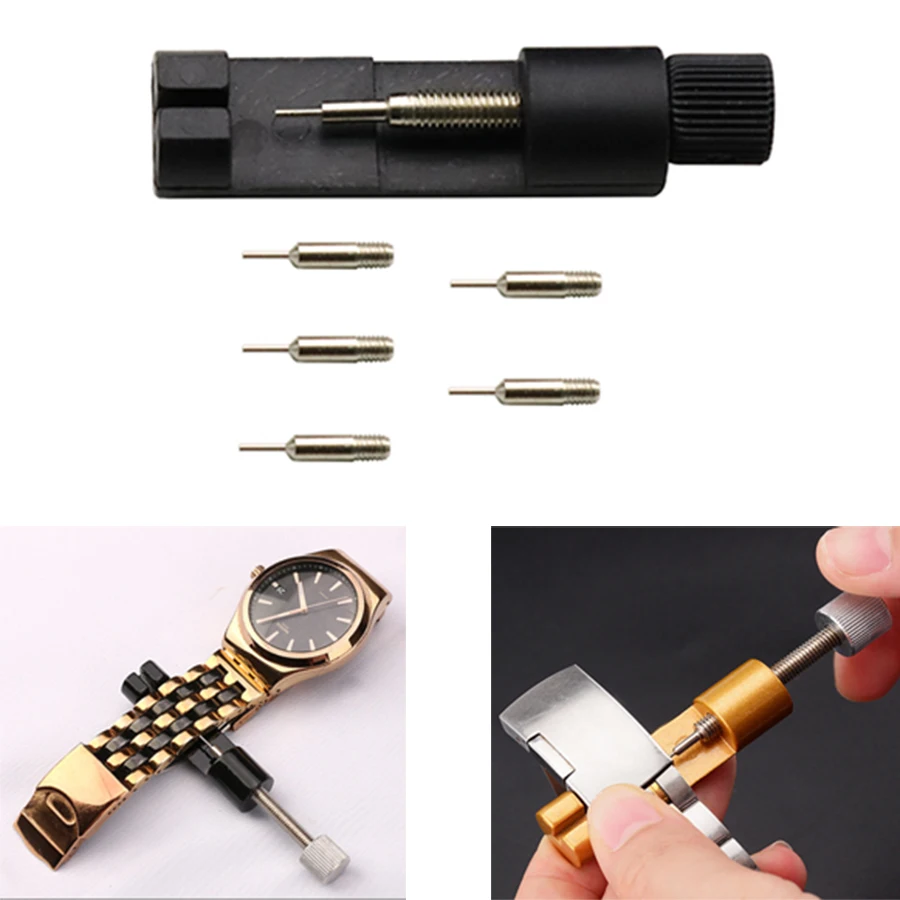 أداة إصلاح الساعة، مجموعة أدوات تفكيك الحزام 14 في 1، أداة ضبط الساعة، تعديل سلسلة الساعة الفولاذية لتغيير الطول