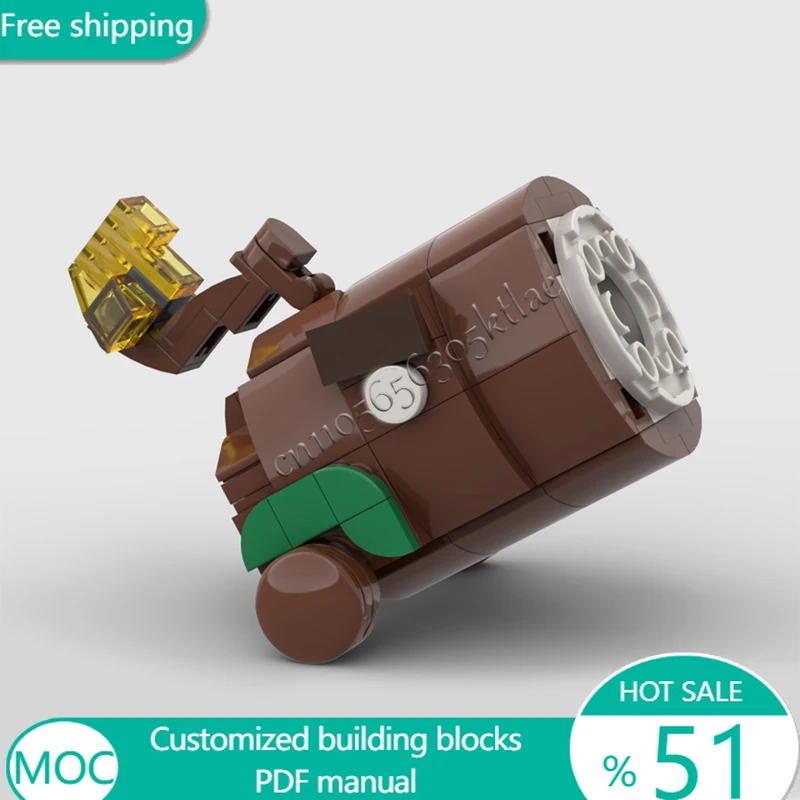 126 PCS Trees Coconut cannon MOC Customize Modular Building Block Educational Brick Popular Model Kids DIY Toy Christmas Gift