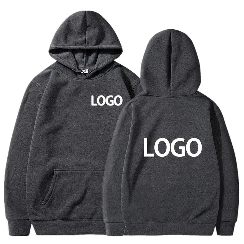 Custom Logo Hooded Women\'s Men‘s Hoodies Autumn Winter Sweatshirt Loose Hooded Pullover Personality Streetwear Personalised Hood