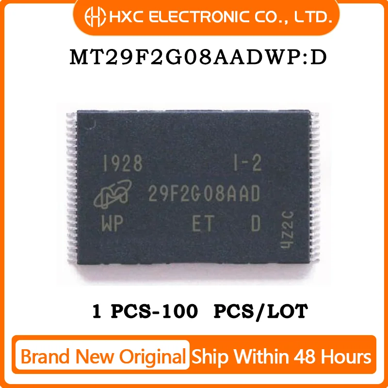 

Free Shipping 1PCS/10PCS/50PCS/100PCS MT29F2G08AADWP:D TSSOP-48 MT29F2G08AADWP Brand New Original IC CHIP