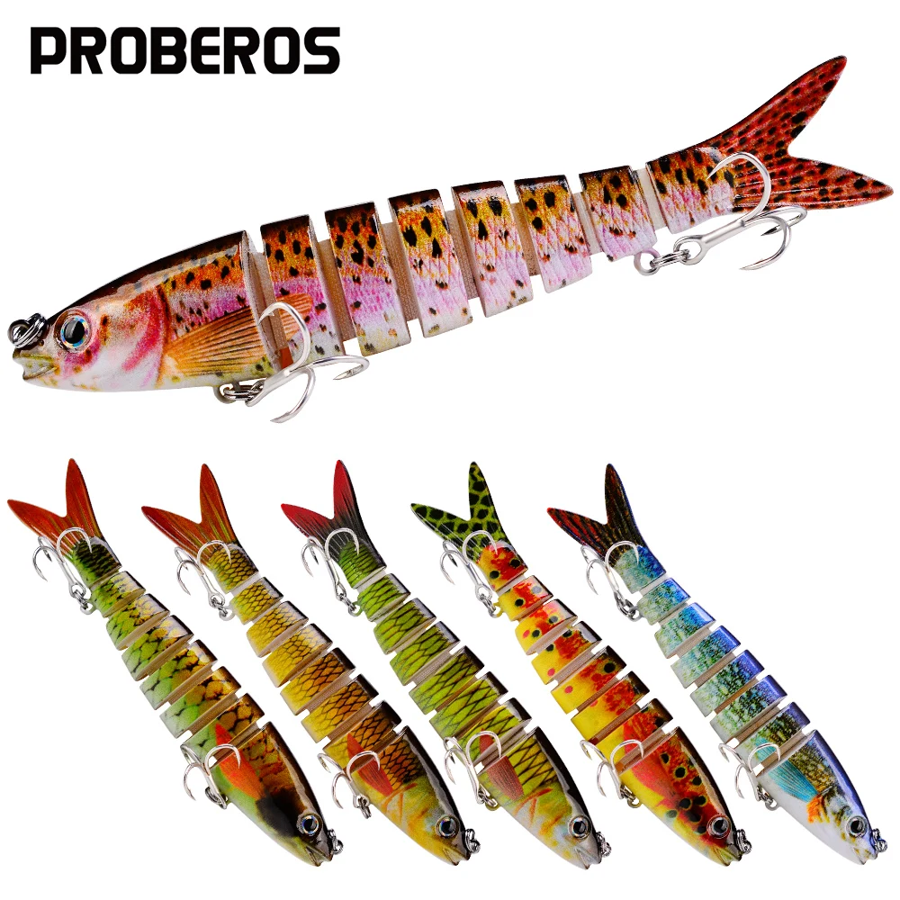 Proberos Swimbait articulado 8 segmentos – Señuelo duro para lubina - imagen 5