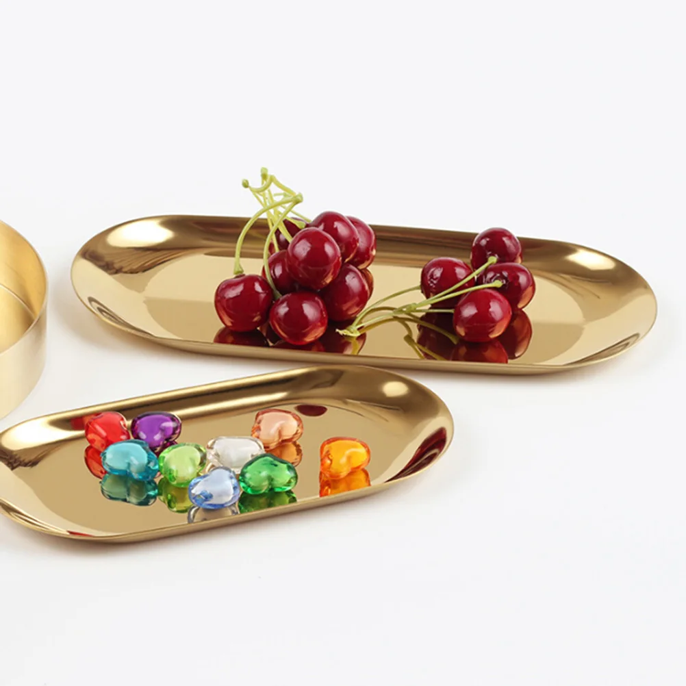 

Stainless Steel Tray 201 Drying Case Small Serving 201 Stainless Steel Tray Ring Holder Reusable Organizer Box