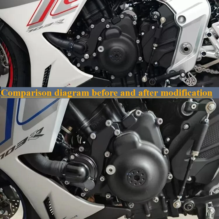 

For Zontes703RR/703F/R/T Motorcycle Water Pump Cover Protective Cover Water-cooled cover Thickened Decorative cover