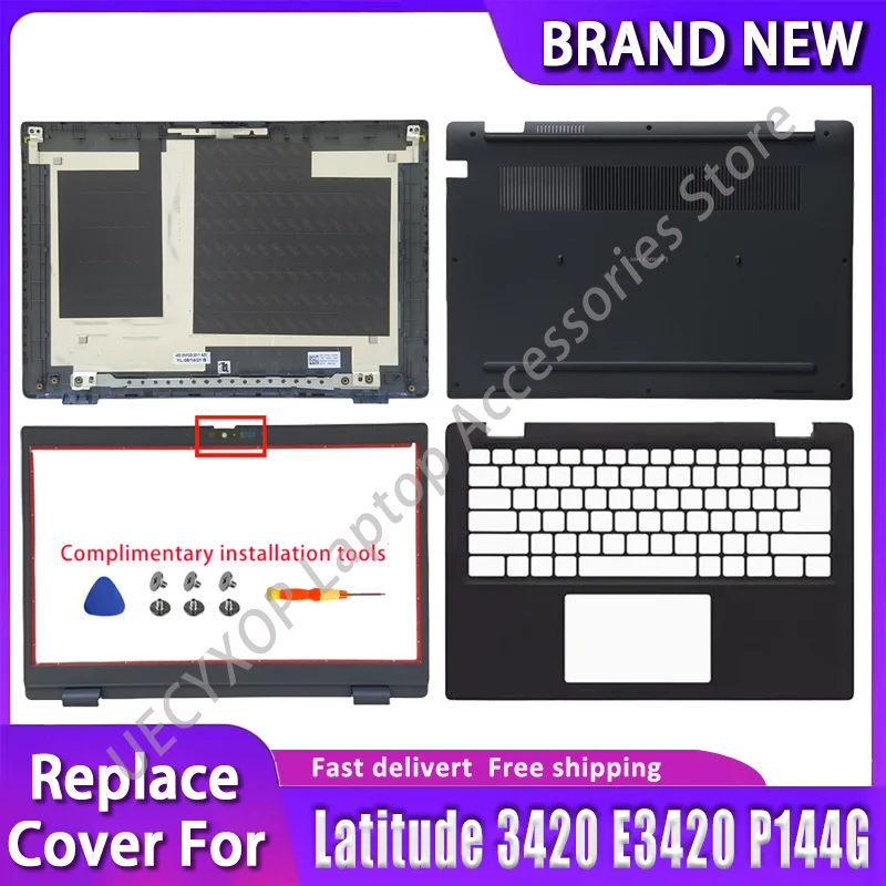 

Replace CoverFor Latitude 3420 E3420 P144G Laptop LCD Back Cover Front Bezel Palmrest Bottom Case