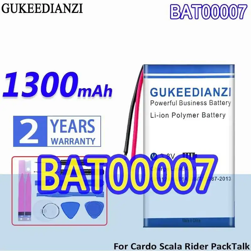 

Safe For Cardo Scala Rider Packtalk Motorcycle Communication Device Battery BAT00007 High Performance 1300Mah