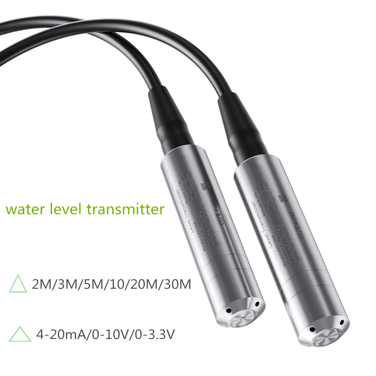 2M 3M 5M 10M 20M 30M trasmettitore di livello del liquido 1-5V 0-5V 0-3.3V sensore sensore di livello del trasduttore del livello dell\'acqua