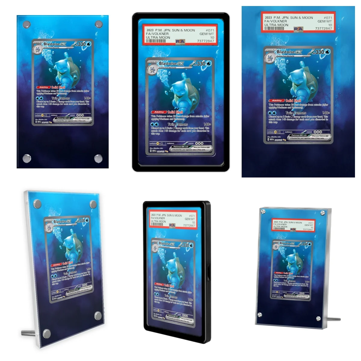 cartoes-pokemon-display-ptcg-blastoise-ex-anime-jogo-colecao-expandir-arte-presentes-auto-feito-acrilico-caso-protetor-chaveiro-brinquedos