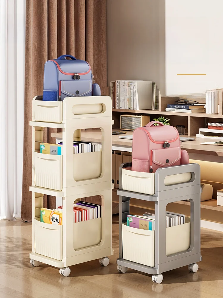 

Портативный офисный стол, передвижная тележка для хранения книг и сумок, пластиковый книжный шкаф, органайзер для студенческих принадлежностей, инструмент для организации дома